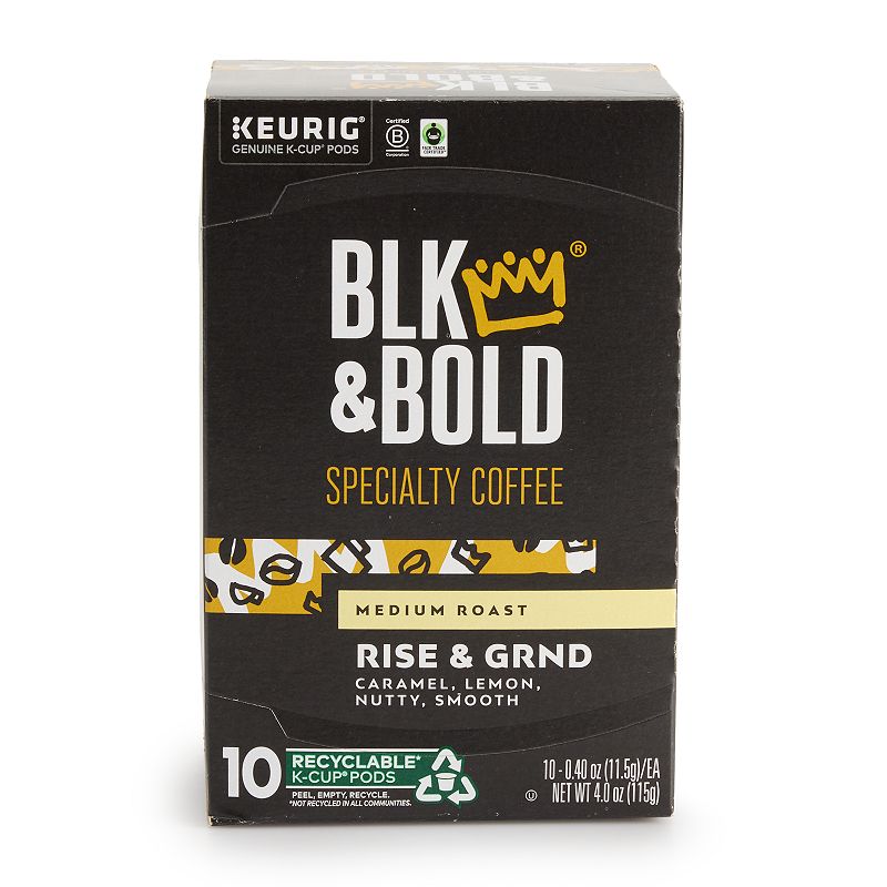 BLK and Bold， LLC Rise and Grnd Medium Roast - Keurig K-Cup Coffee Pods 10-ct.