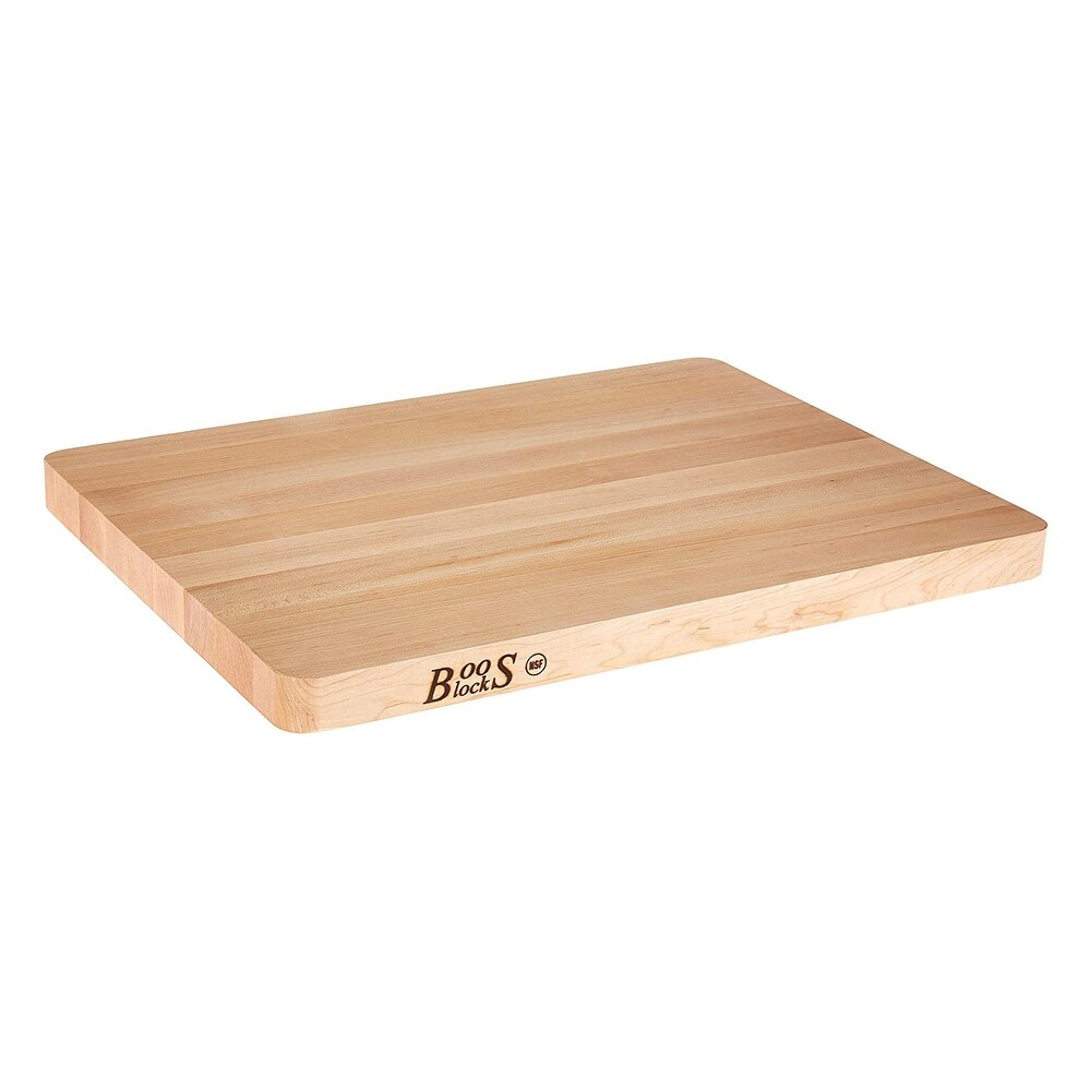 John Boos Maple Wood Chop N Slice Reversible Cutting Board  18 x 12 x 1.25 Inch   8