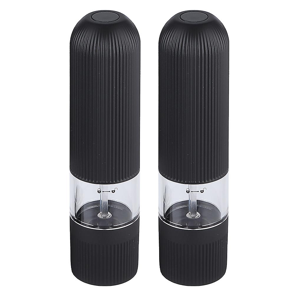 2pcs Black Pepper Grinder Household Portable Electric Coffee Mill Grinder For Kitchen