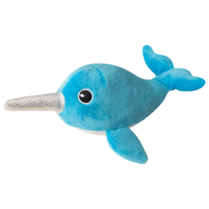 SnugArooz Baby Nikki the Narwhal 5 Plush Dog Toy