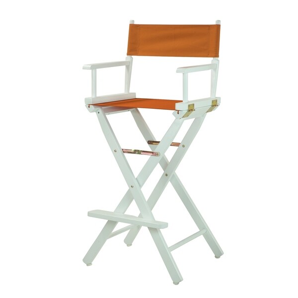 White Frame 30-inch Director's Chair