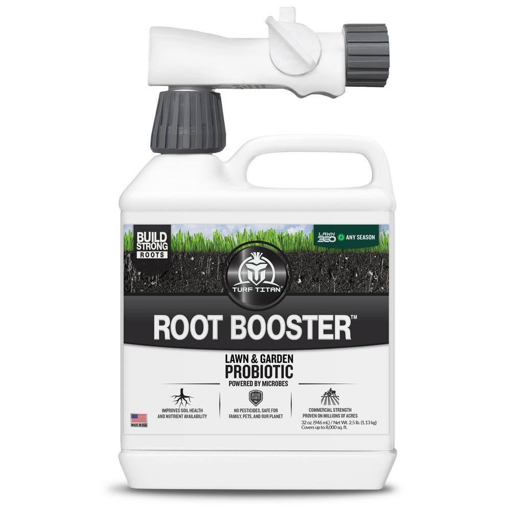 Root Booster 32 oz. 8000 sq. ft. Liquid Lawn Fertilizer Probiotic and Soil Conditioner Ready To Spray 1-0-0 100550190