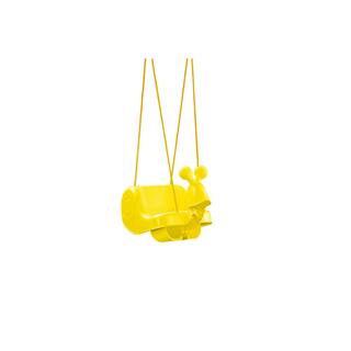 Creative Cedar Designs Yellow Snail Baby and Toddler Bucket Seat Swing with Seatbelt BP 019-Y