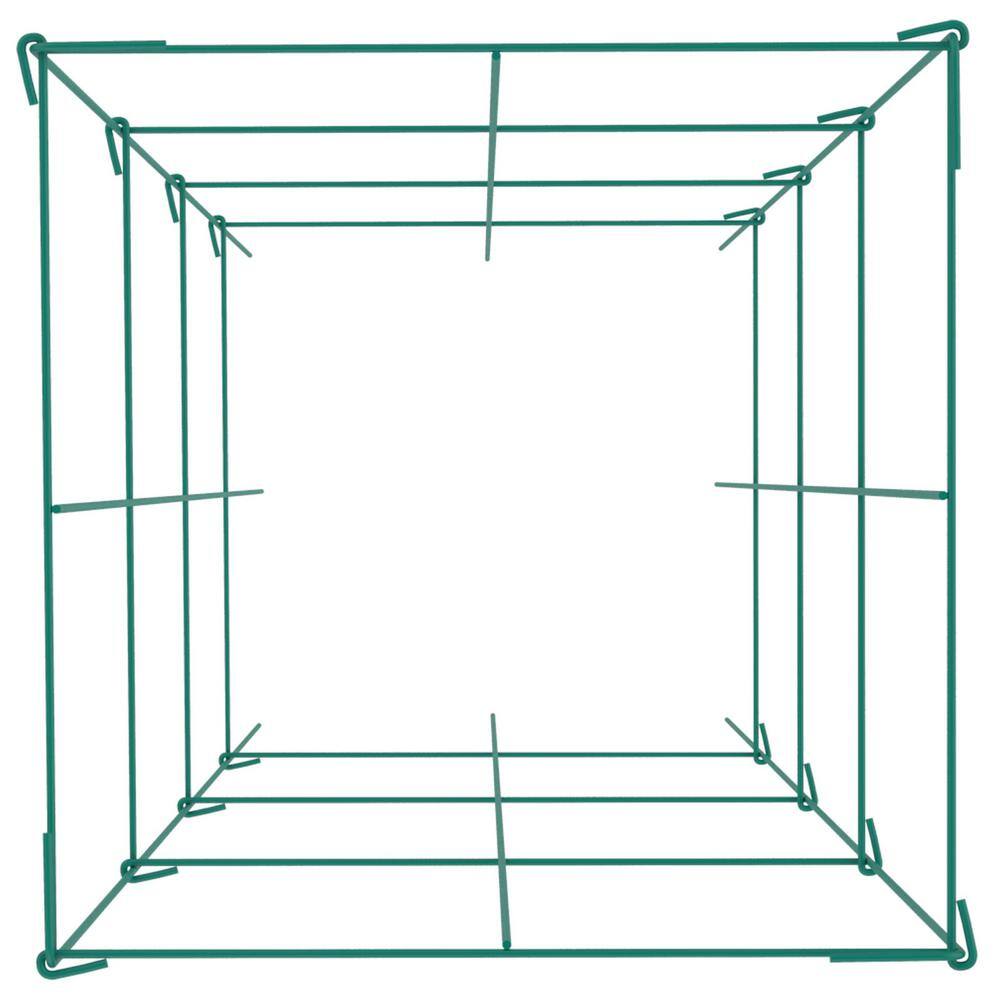 VEVOR 11.8 in. x 11.8 in. x 46.1 in. Tomato Cages Square Plant Support Cages Green Steel Tomato Towers for Plants (10-Pack) FXKZDFQZZ12468SD0V0