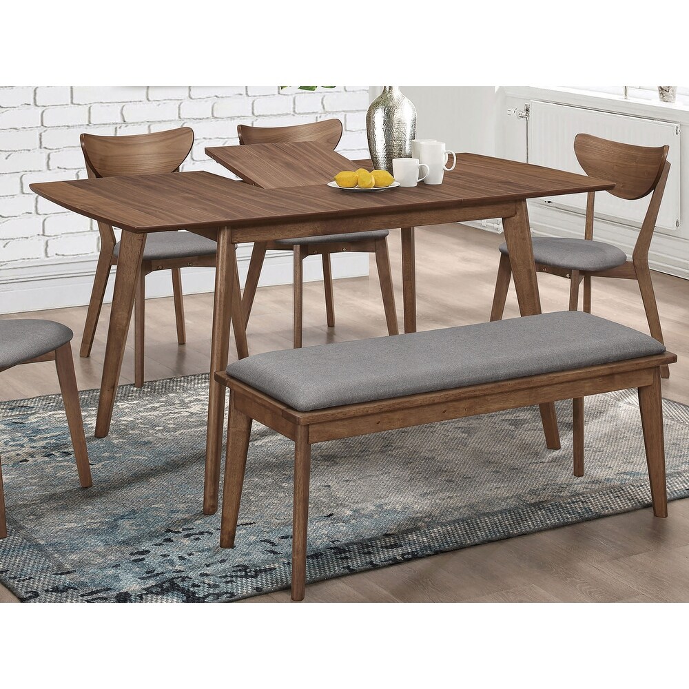 Coaster Furniture Alfredo Rectangular Dining Table Natural Walnut   47.25''   63.00'' x 31.50'' x 30.00''