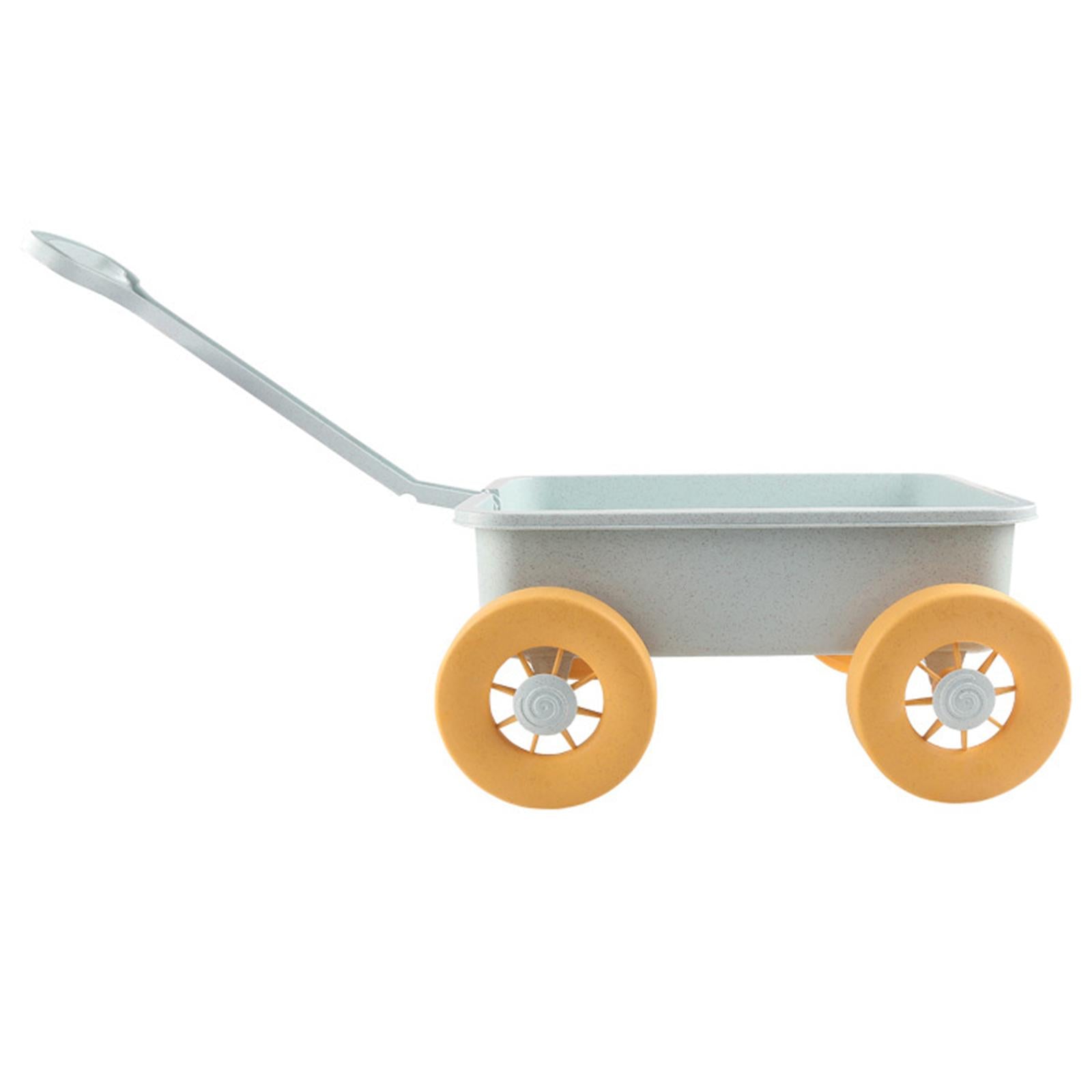 Wagon Beach Toy Cart,Play Motor Vehicles Outdoor Toy,Wheelbarrow Small Wagon Toys,Garden Wagon Tools Toy for Holding Small Toys