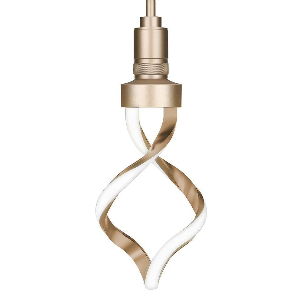 Feit Electric 60-Watt Equivalent Dimmable Oversized Spiral LED Light Bulb With Matte Gold Finish and Frosted Lens Bright White 3000K SPIRAL930CAMGHDRP