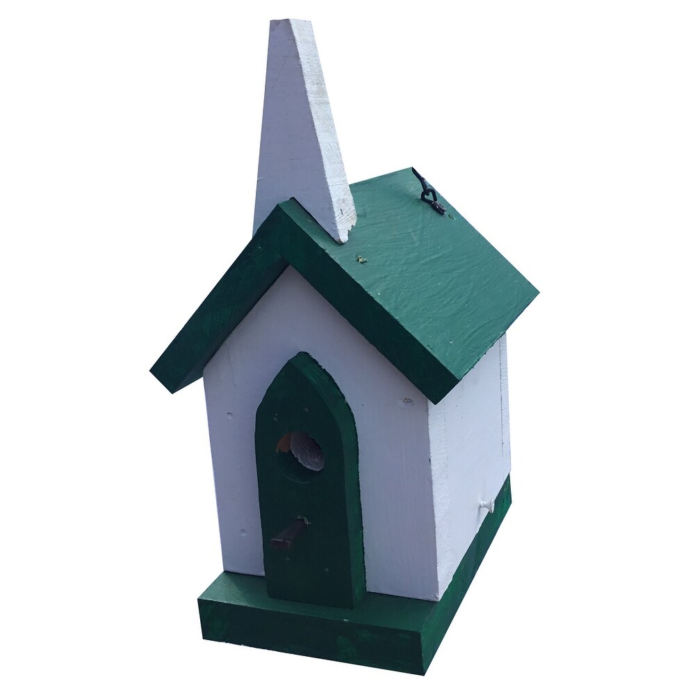 Pine Wood Small Church Wren Bird House