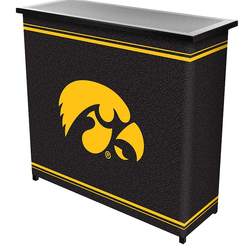 Iowa Hawkeyes 2-Shelf Portable Bar with Case