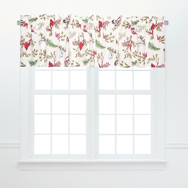 C amp f Home Sprig Bird White Valance Collection