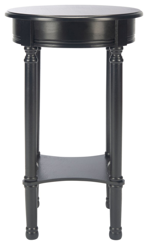 Parlan Round Accent Table Black   Traditional   Side Tables And End Tables   by AED Luxury Home Decor  Houzz