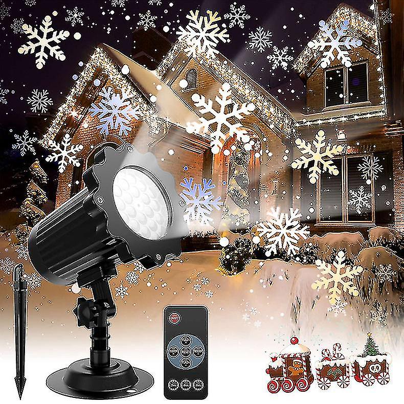 Led Snowflake Christmas Light Projector With Remote Control，ip65