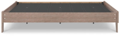 Signature Design by Ashley Flannia Modern Platform Bed, Queen, Grayish Brown