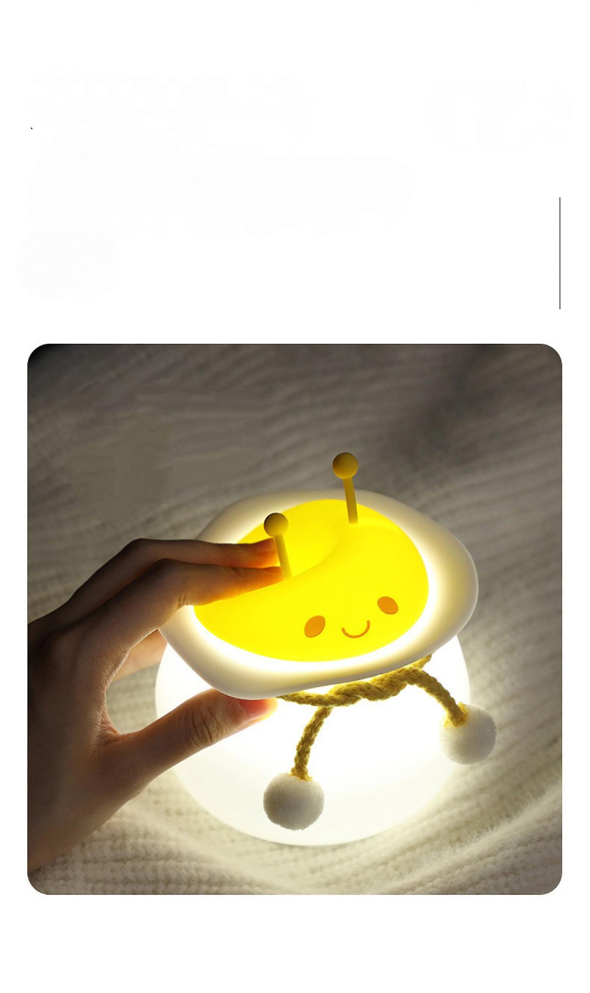 Night Light For Kids Led Portable Baby Nights Lamp Usb Rechargeable Dimmable Nightlight Cute Honeybee Gifts For Girls Children Bedroom/decor