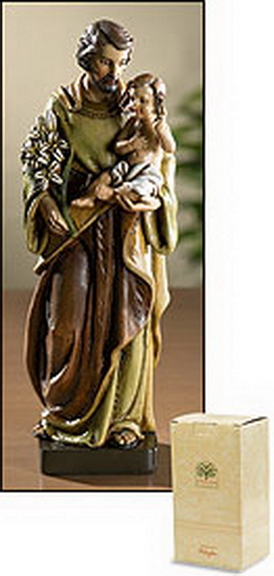 Avalon Gallery PS988 Saint Joseph With Child Statu...