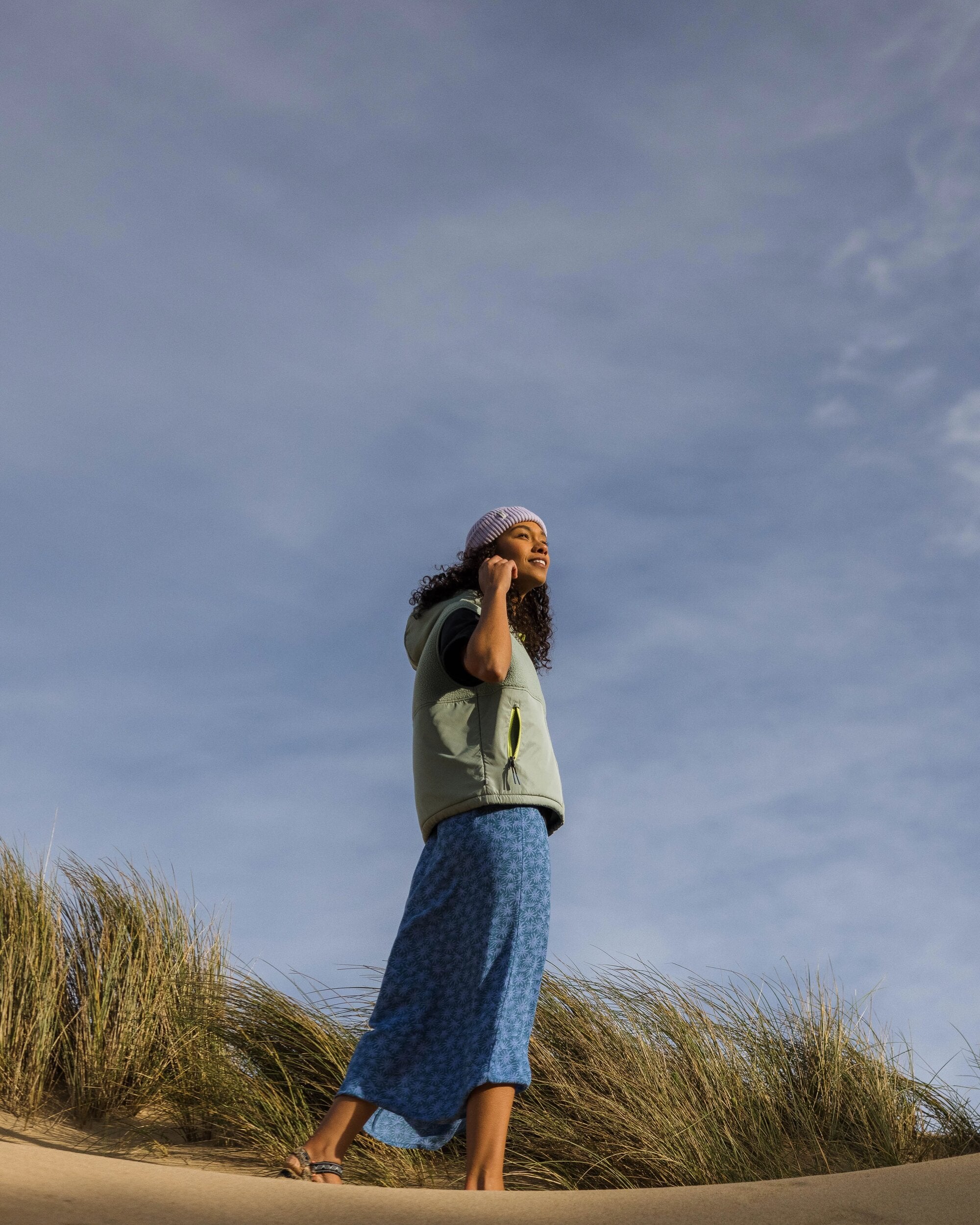 Hannah Skirt - Seaweed Blue Steel