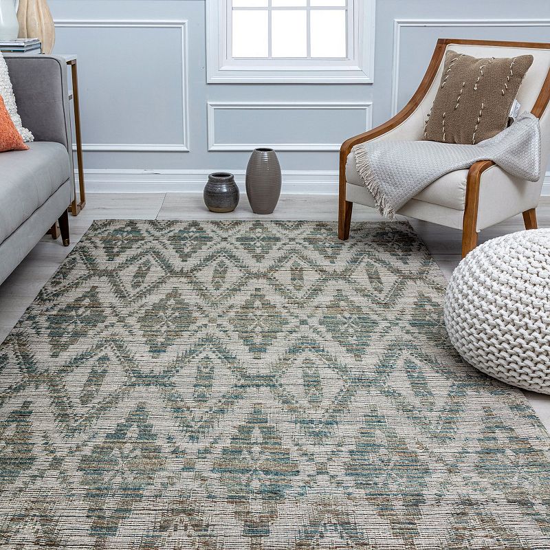 Rugs America Isle Modern Diamond Top Ikat Area Rug