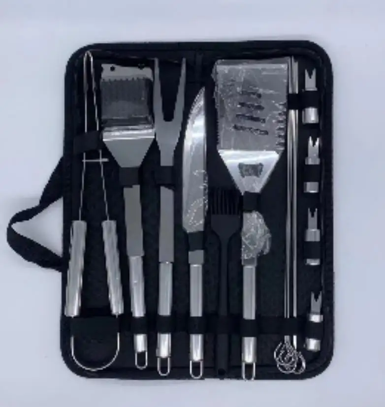 29pcs Outdoor Camping Korean Utensils Cooking Stainless Steel Barbecue Portable Grill Bbq Tools Set