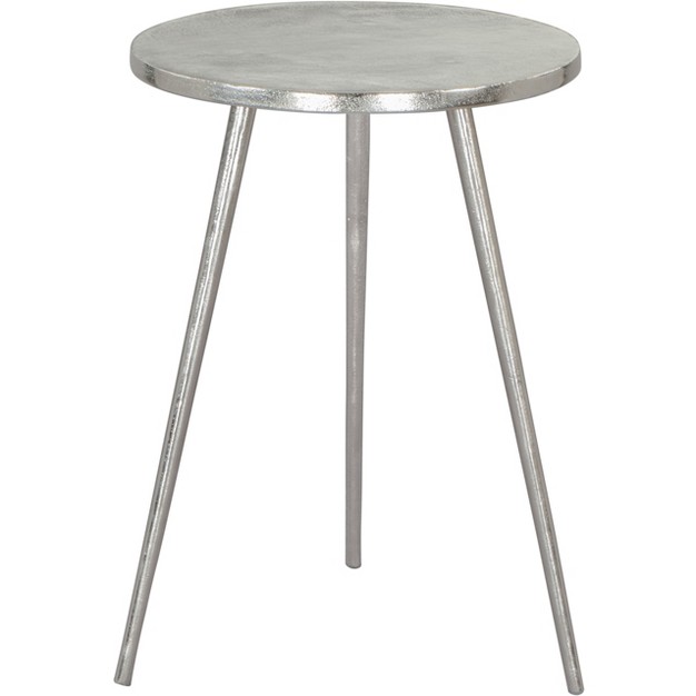 Kane Side Table Aluminum Silver Zm Home