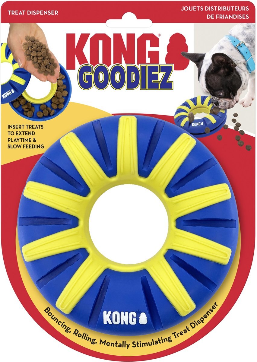 KONG Goodiez Ring Dog Toy， Blue， Medium