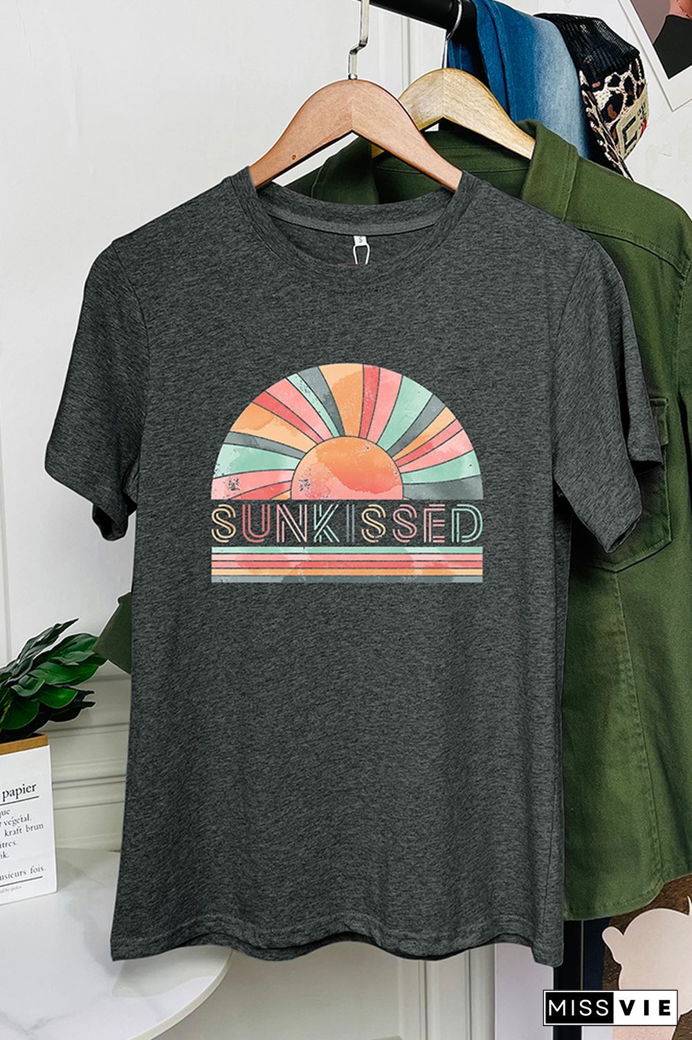 Rainbow Sunkissed Sleeve Graphic Tee Wholesale