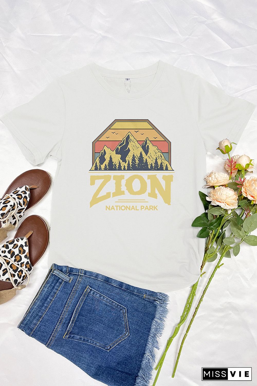 Zion National Park Graphic T-Shirt Wholesale