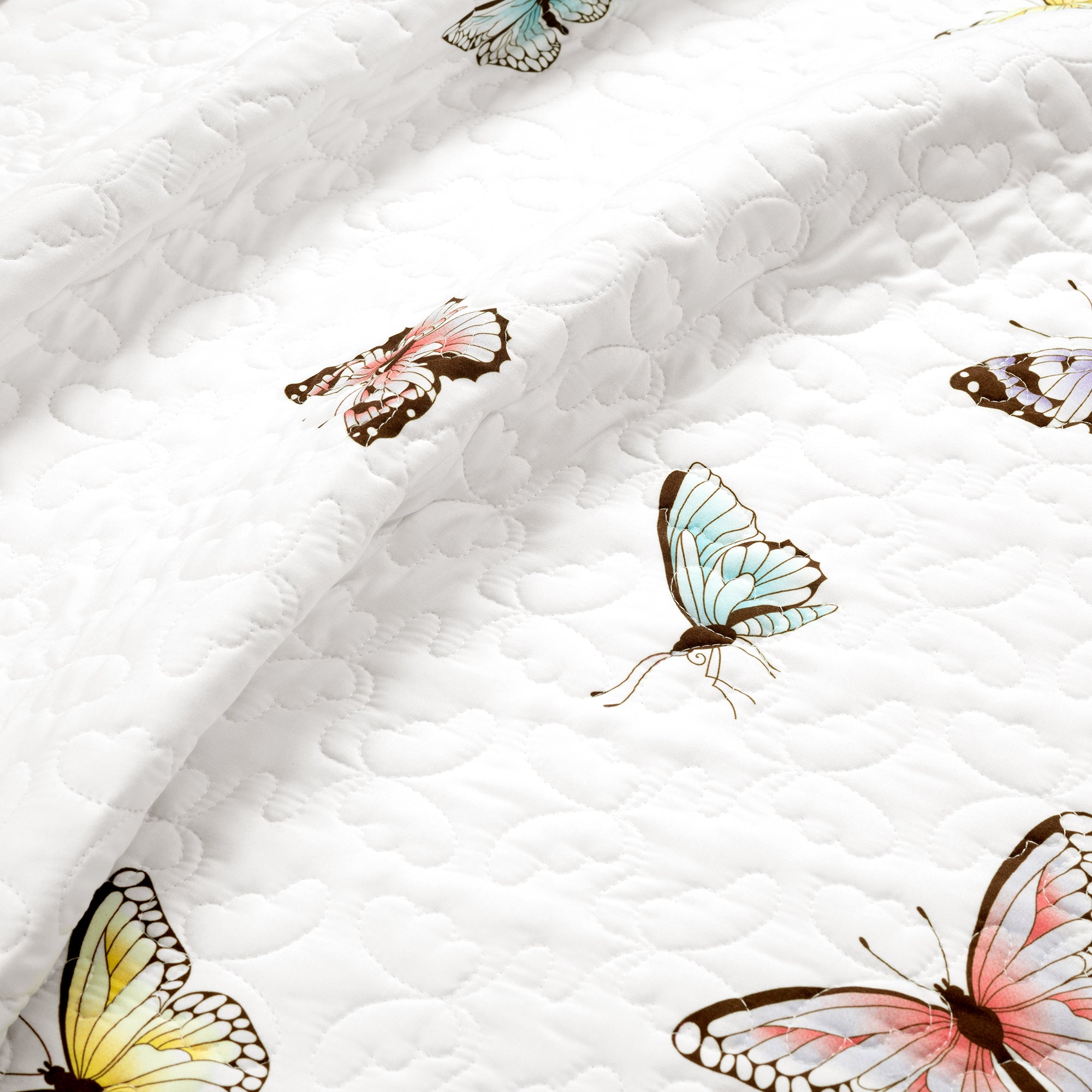 Flutter Butterfly Quilt 3 Piece Set Full/Queen