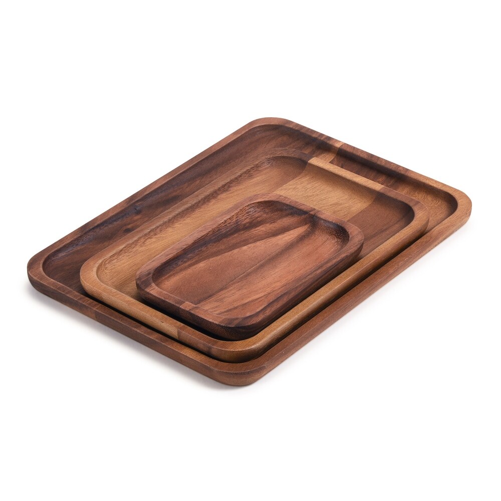 Set of 3 Rectangular Plates   1 each size