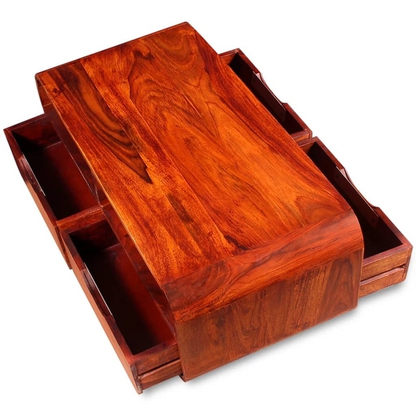 vidaXL Coffee Table Solid Sheesham Wood 35.4