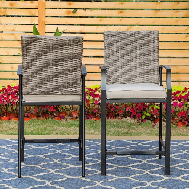 2pk Outdoor Bar Stools Captiva Designs