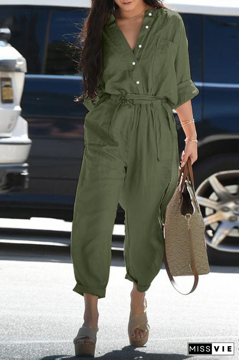Brigitte Brianna Cargo Jumper