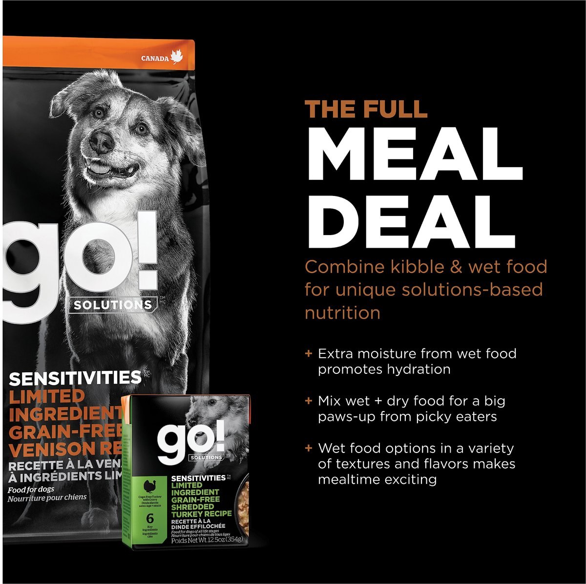 Go! SENSITIVITIES Limited Ingredient Venison Grain-Free Dry Dog Food