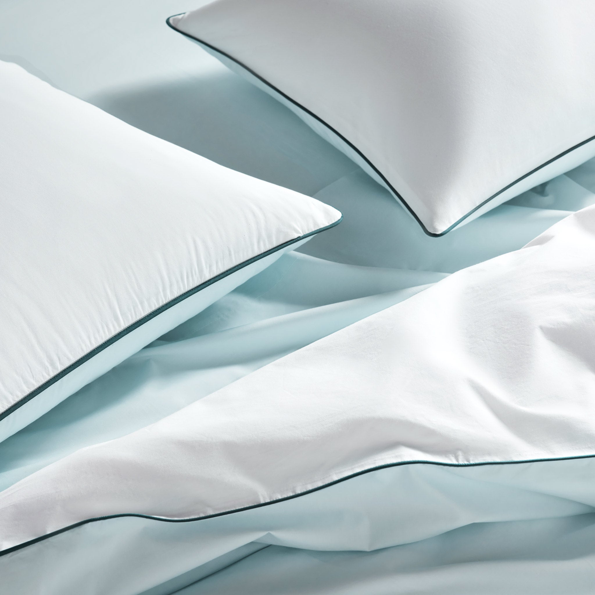 Piped Classic Percale Duvet Cover - Last Call