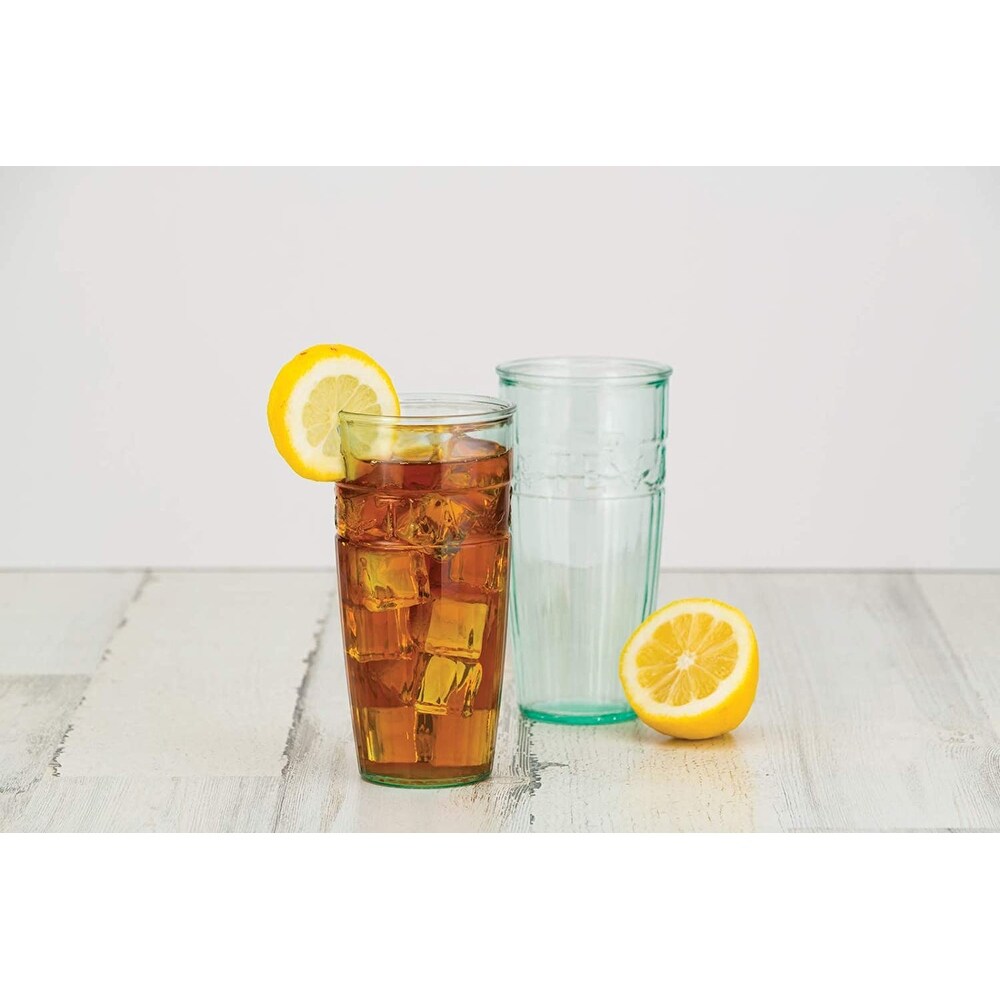 Amici Home Iced Tea Recycled Glasses Set of 6   18 oz.