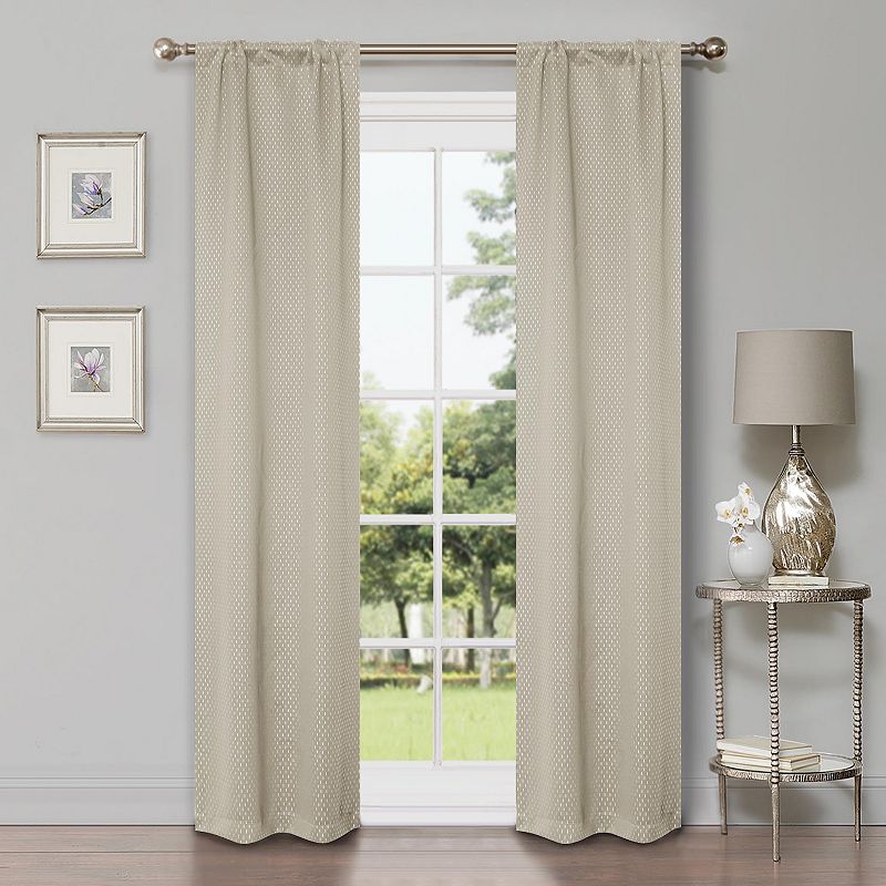 Superior Shimmer Insulated Thermal Blackout Rod Pocket Curtain Set