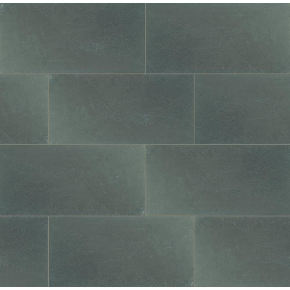 MSI Montauk Blue 12 in. x 24 in. Gauged Slate Floor and Wall Tile (10 sq. ft. Case) SMONBLU1224G