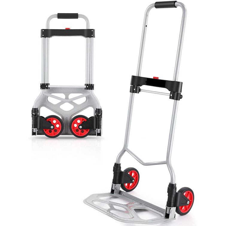 Gina 265 Ib. Capacity Aluminum Portable Foldable Hand Truck Dolly