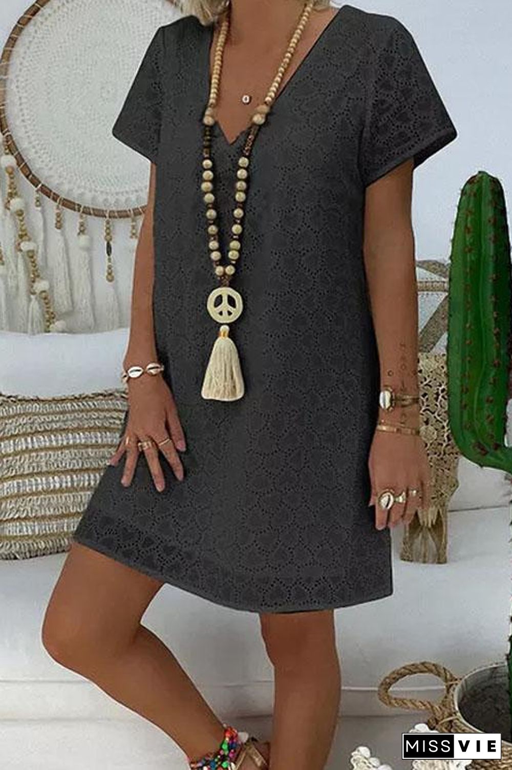 Stylish Lace A Line Dress