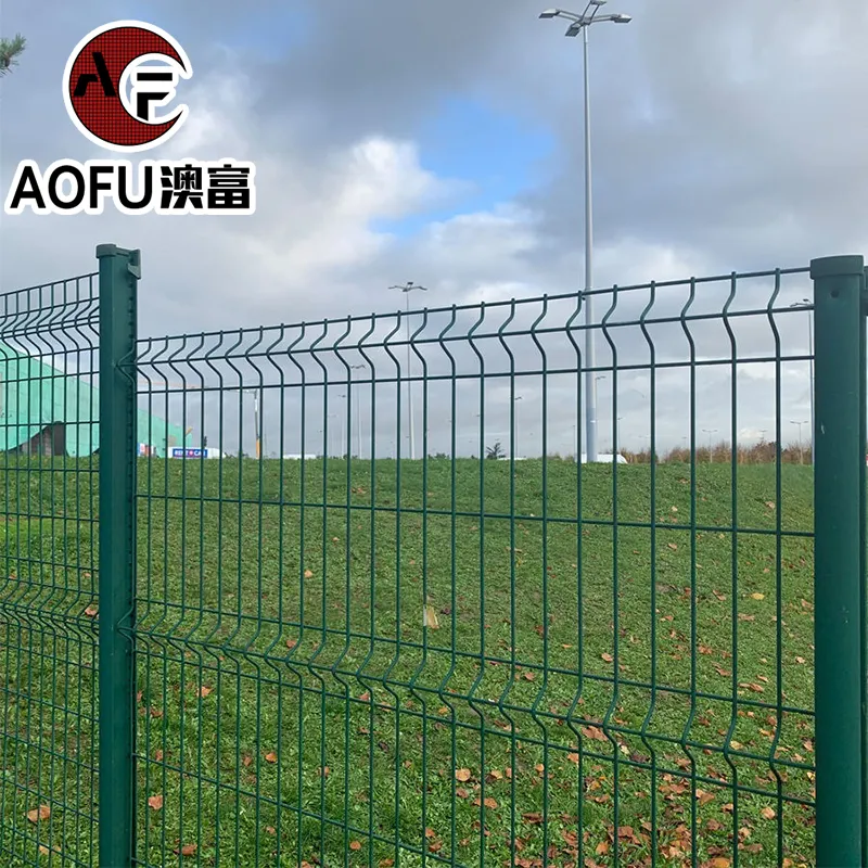 Welded Wire Mesh Fence PVC Coated Curved 3D Fence Panel  Outdoor Garden  3d Security Fence With Peach Post Fast supply