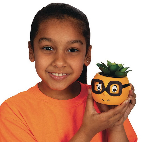 Color Me  153Ceramic Bisque Flowerpot Buddy (Pac...