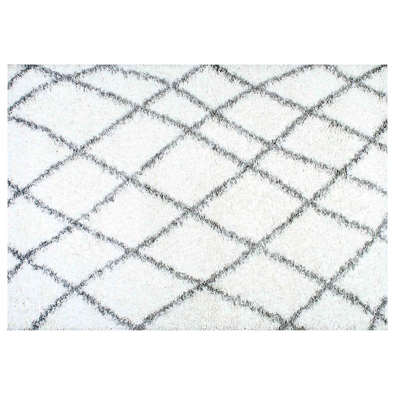 nuLOOM Alvera Easy Shag Lattice Rug