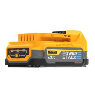 DW ATOMIC 20V MAX Brushless Cordless Compact 14 in. Impact Driver and 20V POWERSTACK Compact Battery Kit DCF809BWP034C