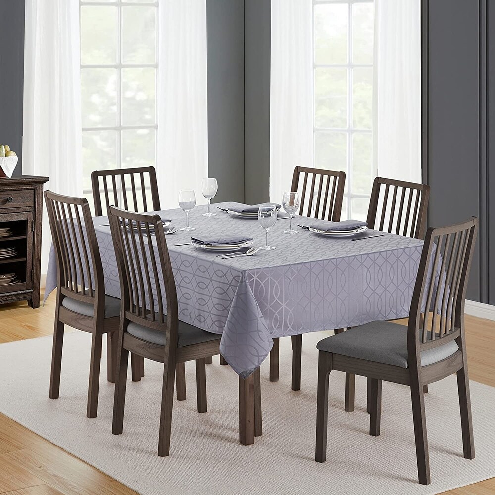 Teflon Branson Jacquard Treated Tablecloth  52\