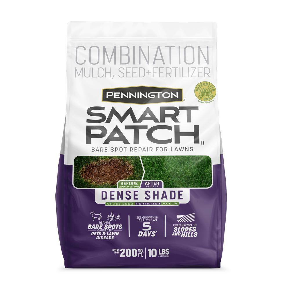 Pennington 10 lbs. Smart Patch Dense Shade Grass Seed with Mulch Fertilizer 100545666