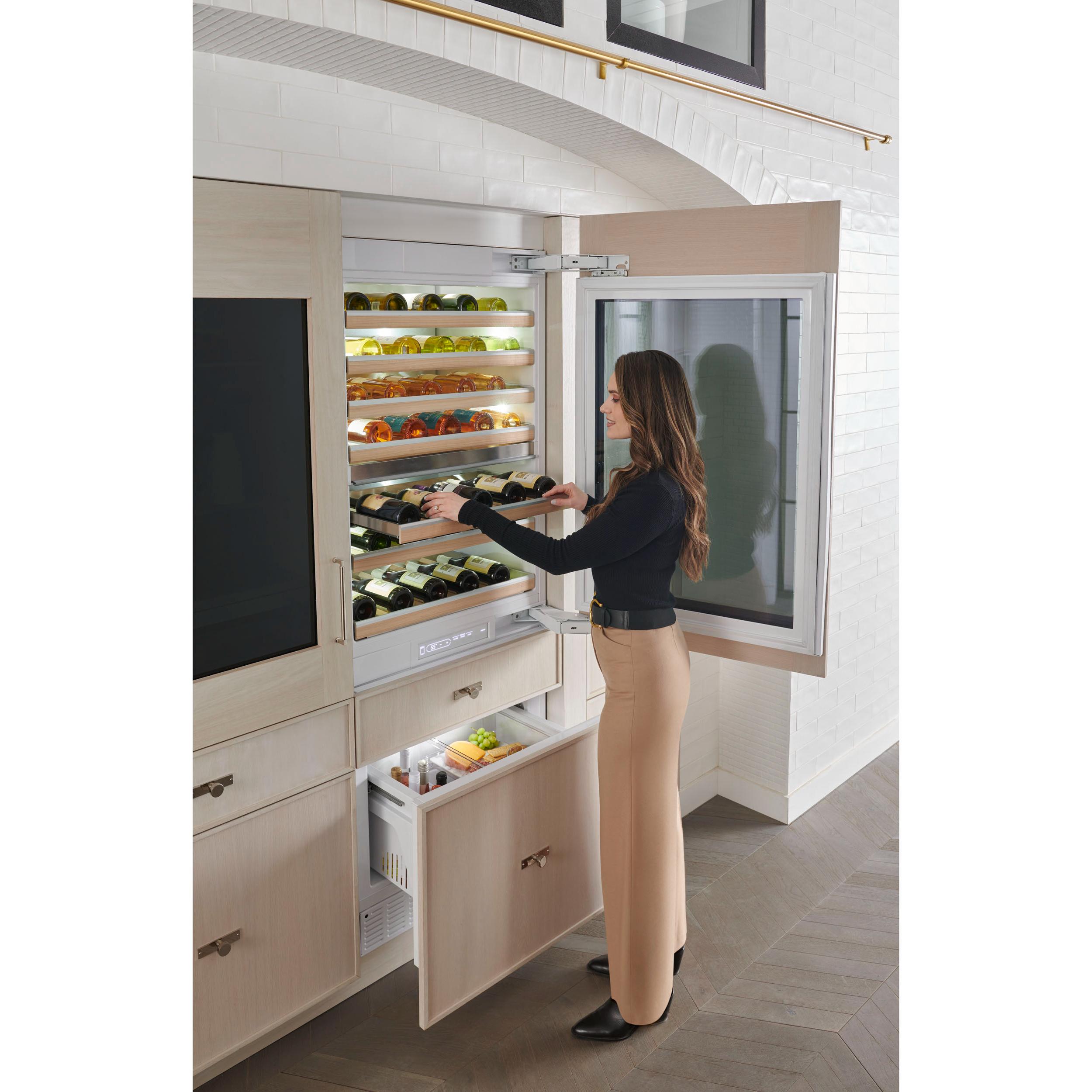 Monogram 106-Bottle Fully Integrated Wine Refrigerator ZIW303NPPII