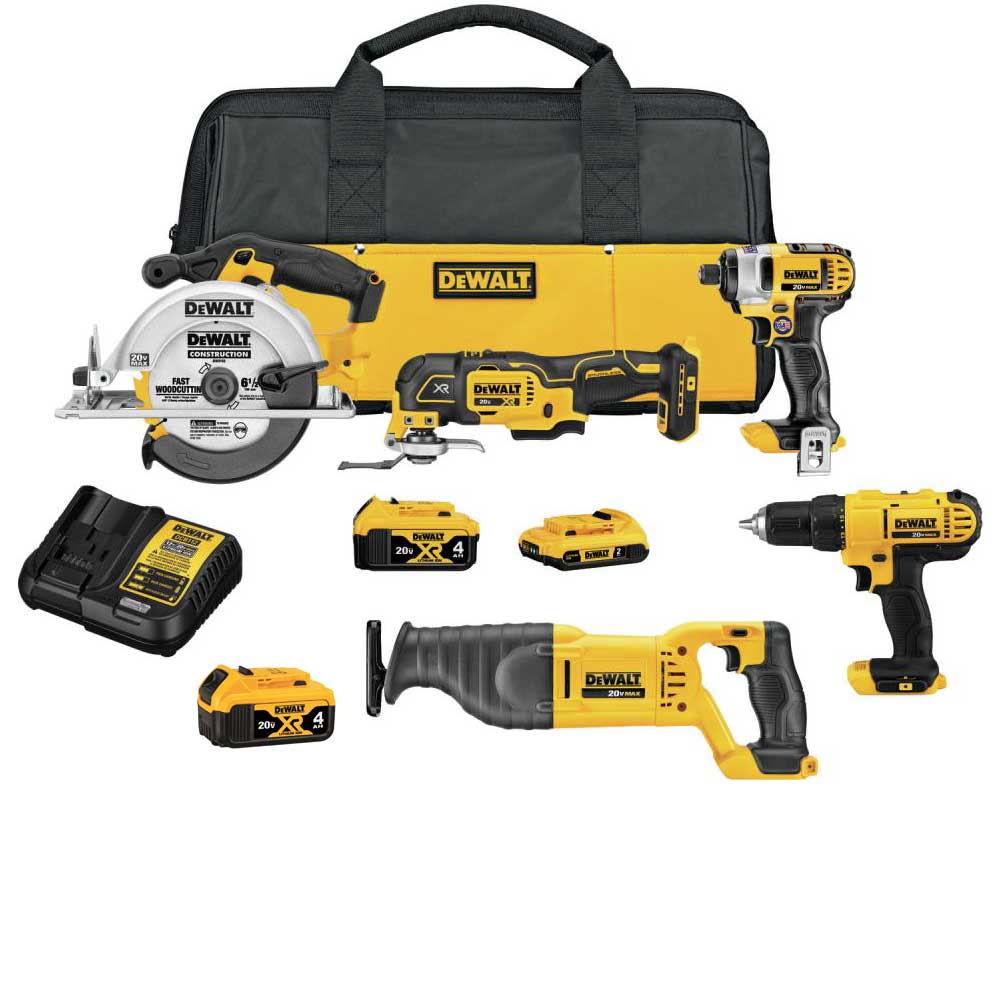 20V 5-Tool 3 Battery Combo Kit