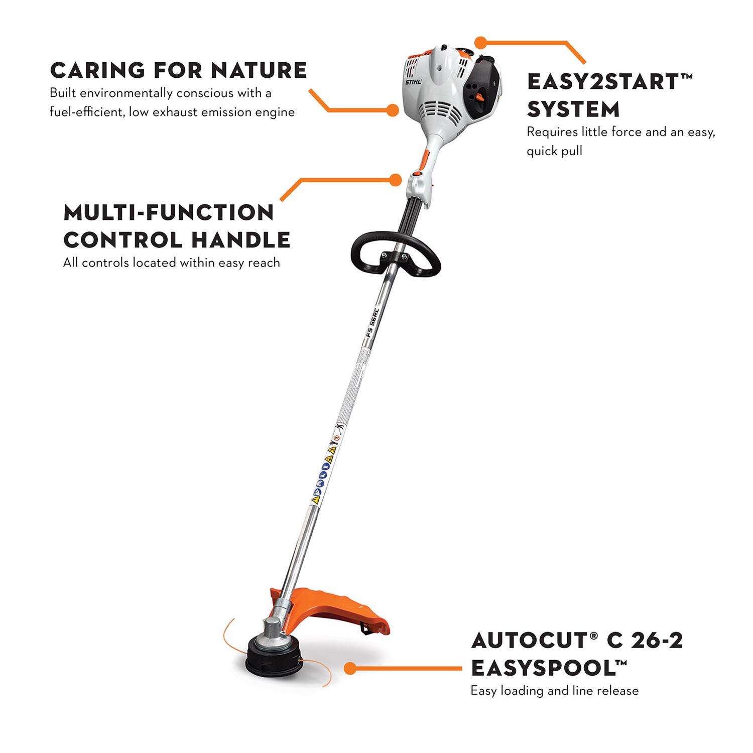 STIHL FS 56 RC-E 16.5 in. Gas Trimmer