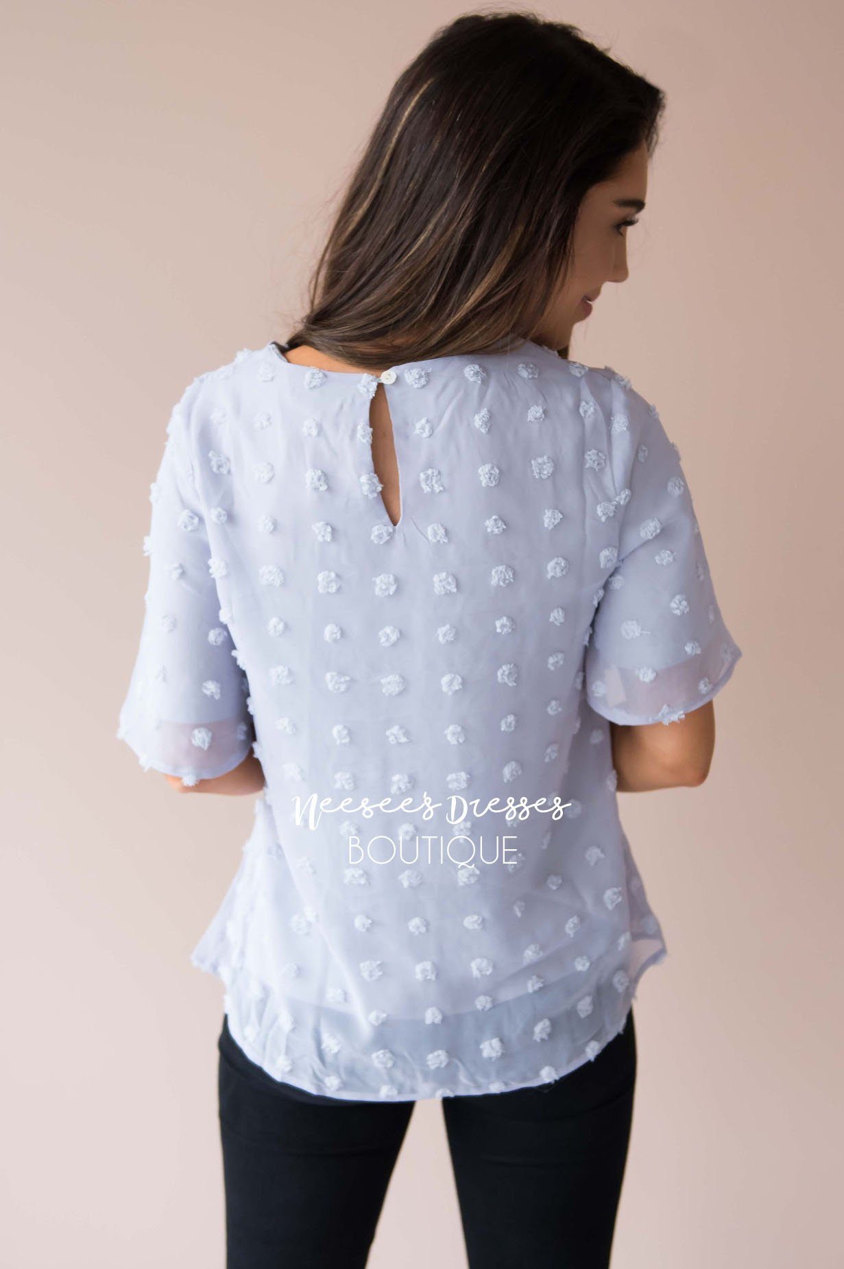 Stunning Swiss Dot Blouse