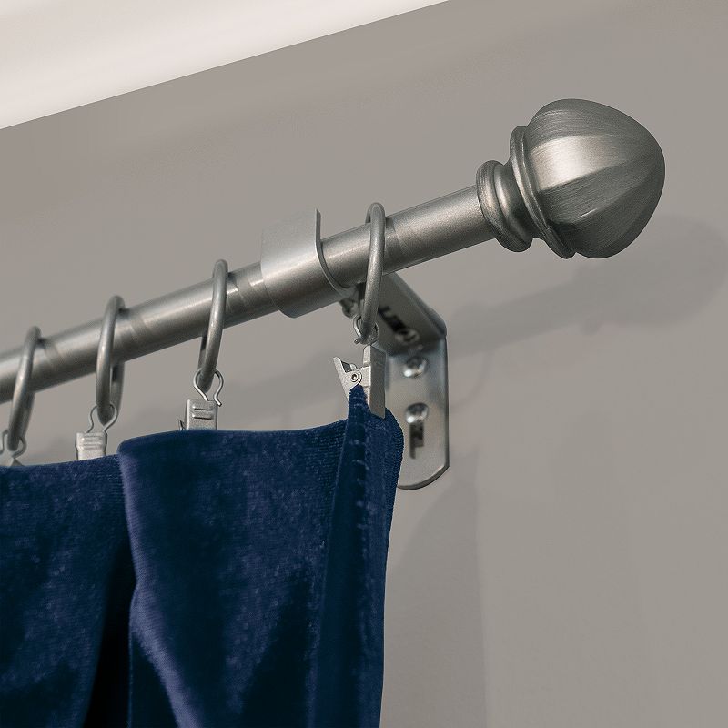 Decopolitan Facet Ball Curtain Rod Set