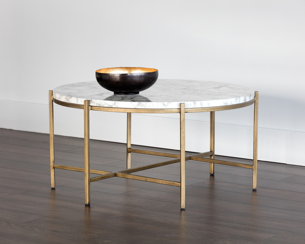 Laveda Coffee Table  Round   Modern   Coffee And Accent Tables   by Virgil Stanis Design  Houzz